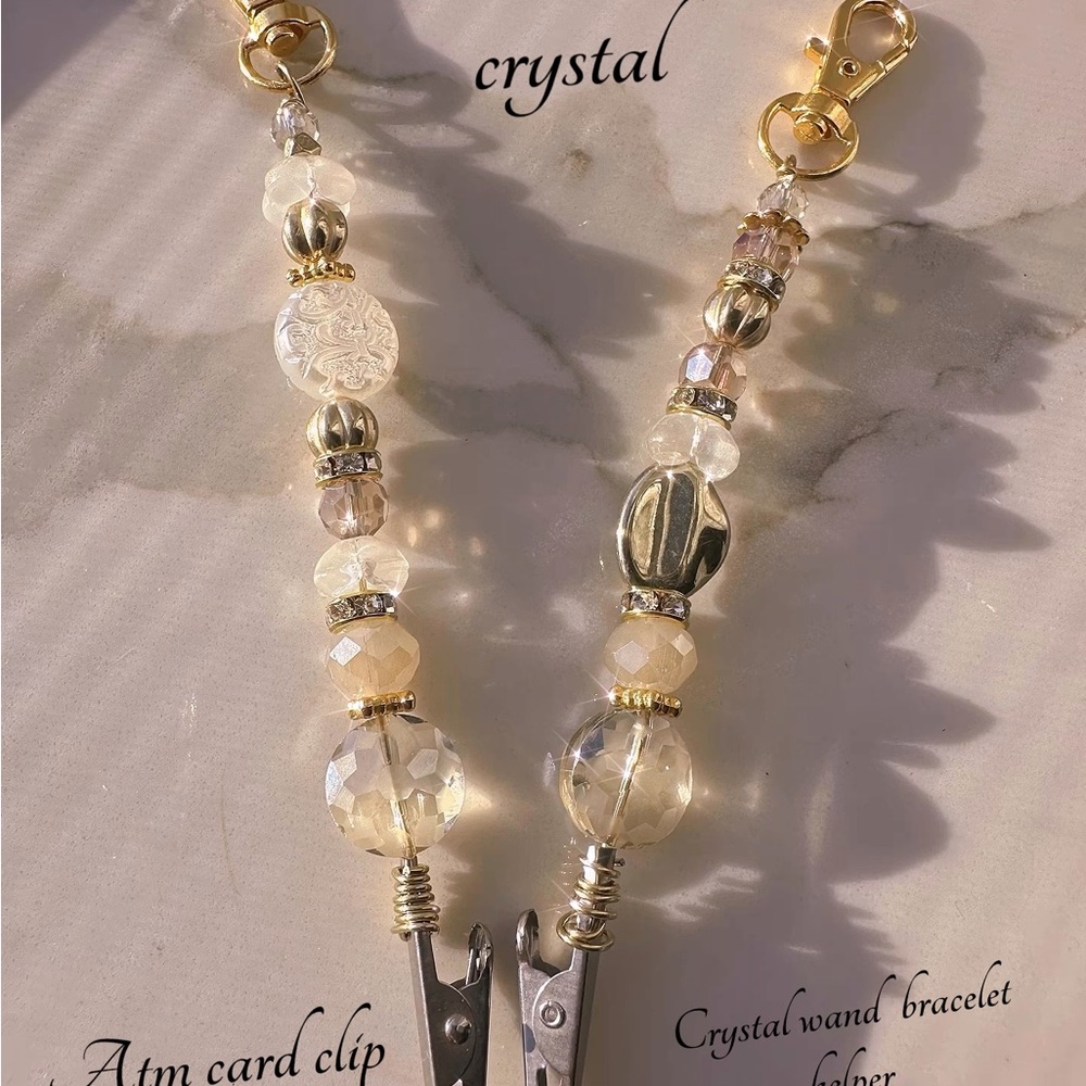 Roach clip choose 1 long nail helper , bracelet helper crystal card clip